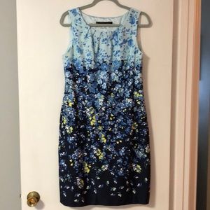 Blue floral dress